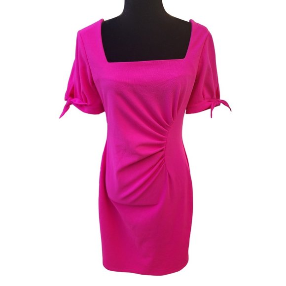 Christian Dior COCKTAIL EVENING WEDDING RUNWAY COUTURE FUCHSIA ELEGANT GOWN DRES